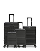 4er-Pack Hartschalenkoffer: Großer Koffer, mittelgroßer Koffer, Handgepäck und Handgepäck  XS LUGANO