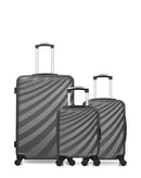 WAVE PARIS – 3er-Pack – Großer Koffer, Handgepäck und Handgepäck XXS DANUBE