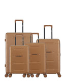 4er-Pack Hartschalenkoffer: Großer Koffer, mittelgroßer Koffer, Handgepäck und Handgepäck XS CLEVELAND