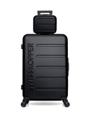 SWISS KOPPER - 2er-Pack: Großer Koffer und Kosmetikkoffer AIGLE