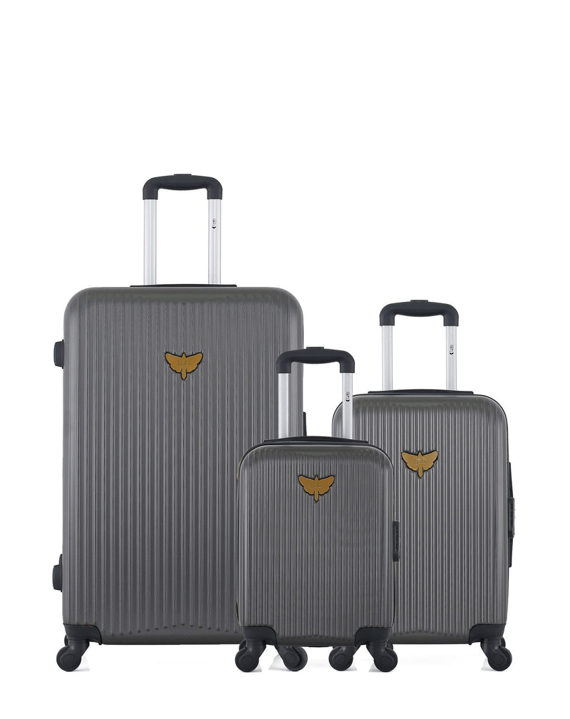 LPB LUGGAGE – 3er-Pack – Großer Koffer, Handgepäck und Handgepäck XXS AGATA