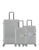 3er-Pack Hartschalenkoffer: Großer Koffer und Handgepäck XS CELIA