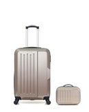 HERO – 2er-Pack – Mittelgroßer Koffer und Kosmetikkoffer VESUVIO