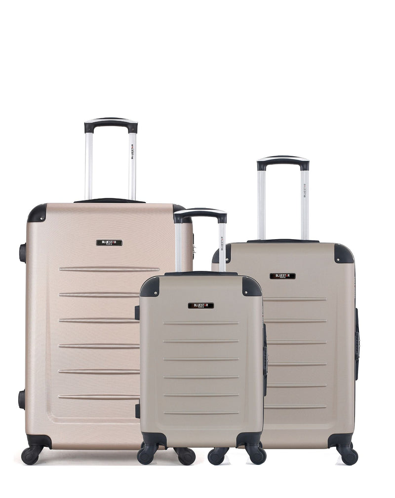 BLUESTAR – 3er-Pack – Großer Koffer, mittelgroßer Koffer und Handgepäck OPERA