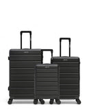 3er-Pack Hartschalenkoffer: Großer Koffer, mittelgroßer Koffer und Handgepäck XS LUGANO