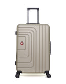 SWISS KOPPER – 4er-Pack – Großer Koffer, mittelgroßer Koffer, Handgepäck XXS und Kosmetikkoffer RUTI
