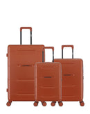 3er-Pack Hartschalenkoffer: Großer Koffer, Handgepäck und Handgepäck XS CLEVELAND