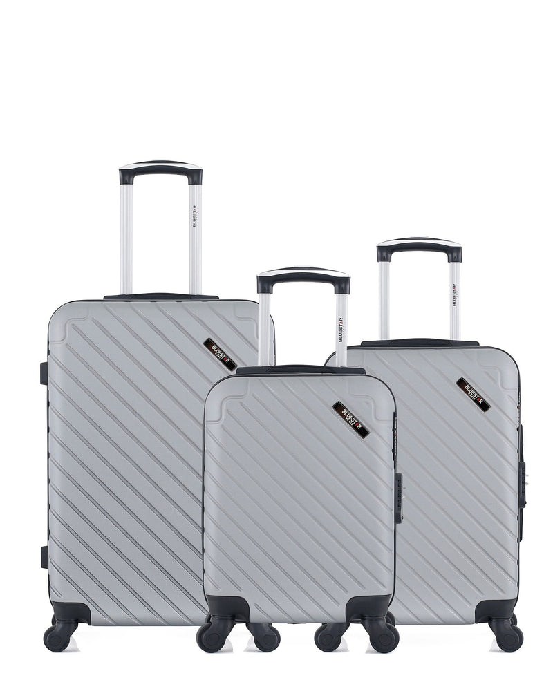 BLUESTAR - 3er-Pack – Mittelgroßer Koffer, Handgepäck und Handgepäck XXS CITE