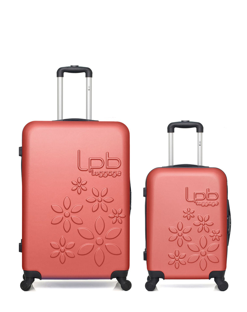 LPB LUGGAGE - 2er-Pack – Großer Koffer und Handgepäck ELEONOR