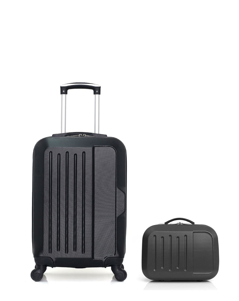 HERO – 2er-Pack – Handgepäck und Kosmetikkoffer VESUVIO