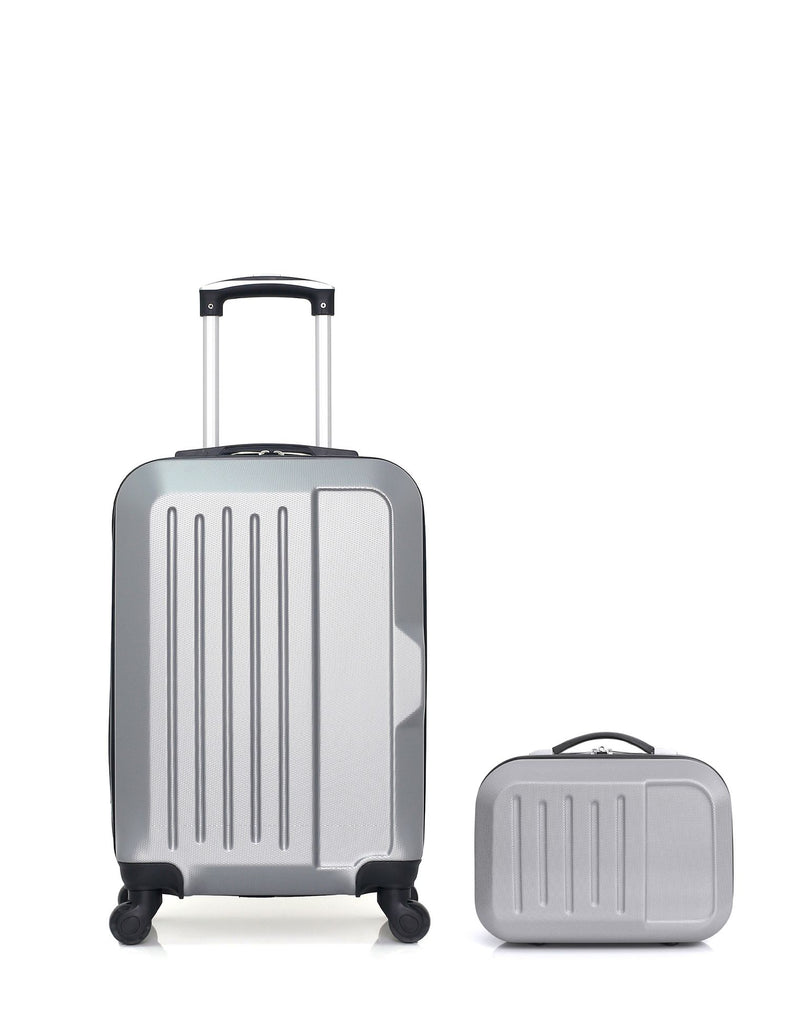 HERO – 2er-Pack – Handgepäck und Kosmetikkoffer VESUVIO