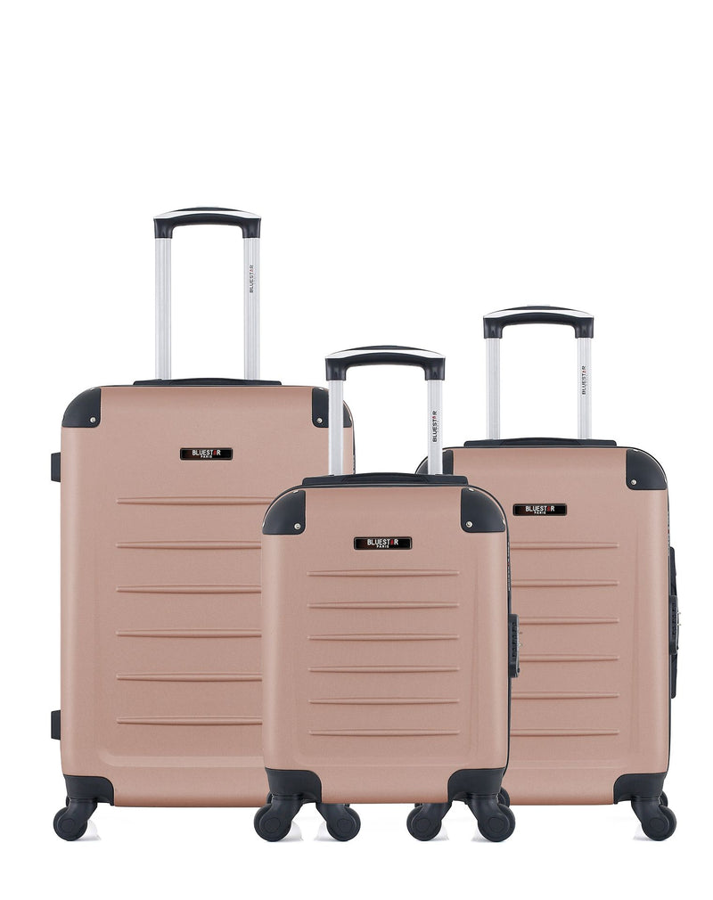 BLUESTAR - 3er-Pack – Mittelgroßer Koffer, Handgepäck und Handgepäck XXS OPERA