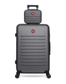 SWISS KOPPER – 2er-Pack: Großer Koffer und Kosmetikkoffer WIL