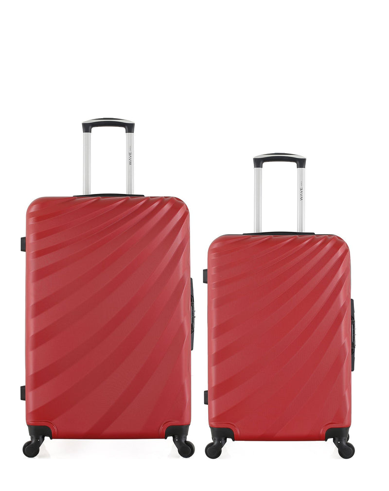 2er-Pack: Großer Koffer und mittelgroßer Koffer DANUBE