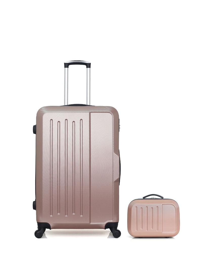 HERO – 2er-Pack – Großer Koffer und Kosmetikkoffer VESUVIO