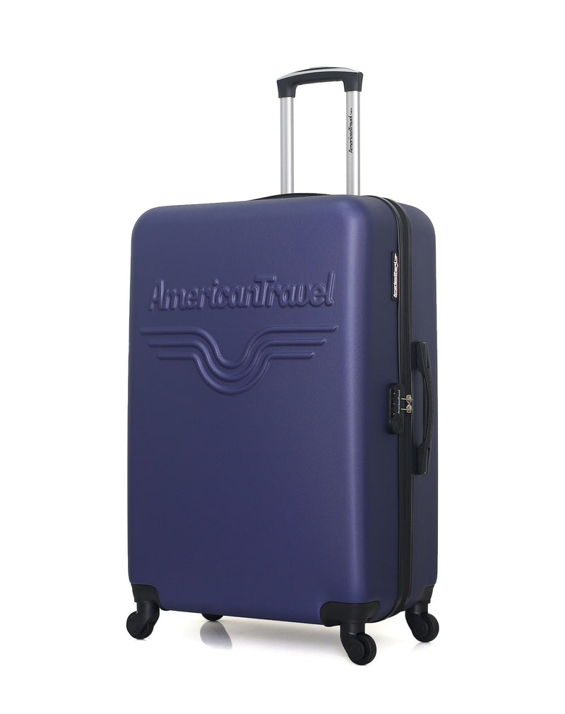 AMERICAN TRAVEL – 4er-Pack – Großer Koffer, mittelgroßer Koffer, Handgepäck und Kosmetikkoffer CHELSEA