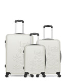 LPB LUGGAGE - 3er-Pack – Großer Koffer, mittelgroßer Koffer und Handgepäck ELEONOR