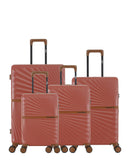 4er-Pack Hartschalenkoffer: Großer Koffer, mittelgroßer Koffer, Handgepäck und Handgepäck XS OAKLAND