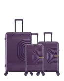 3er-Pack Hartschalenkoffer: Großer Koffer und Handgepäck XS CELIA