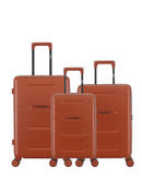 3er-Pack Hartschalenkoffer: Mittelgroßer Koffer, Handgepäck und Handgepäck XS CLEVELAND