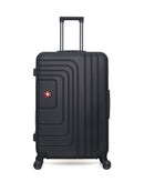 SWISS KOPPER – 4er-Pack – Großer Koffer, mittelgroßer Koffer, Handgepäck und Kosmetikkoffer RUTI