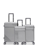 3er-Pack Hartschalenkoffer: Mittelgroßer Koffer, Handgepäck und Handgepäck XS WOHLEN