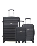 3er-Pack – Großer Koffer, Handgepäck und Handgepäck XXS MEMPHIS