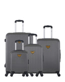 LPB LUGGAGE AGATA - 4-teiliges Gepäckset aus ABS (großes Format, mittleres Format, Handgepäck S und Handgepäck XXS)