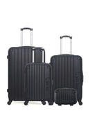 LPB LUGGAGE HAMBOURG - 4-teiliges Gepäckset aus ABS (großes Format, mittleres Format, Handgepäck S und Beautycase)