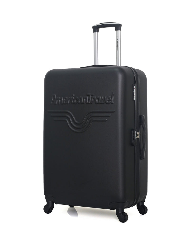 AMERICAN TRAVEL – 4er-Pack – Großer Koffer, mittelgroßer Koffer, Handgepäck und Kosmetikkoffer CHELSEA