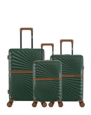 3er-Pack Hartschalenkoffer: Mittelgroßer Koffer, Handgepäck und Handgepäck XS OAKLAND