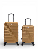 2er-Pack Hartschalenkoffer: Mittelgroßer Koffer und Handgepäck REDWOOD