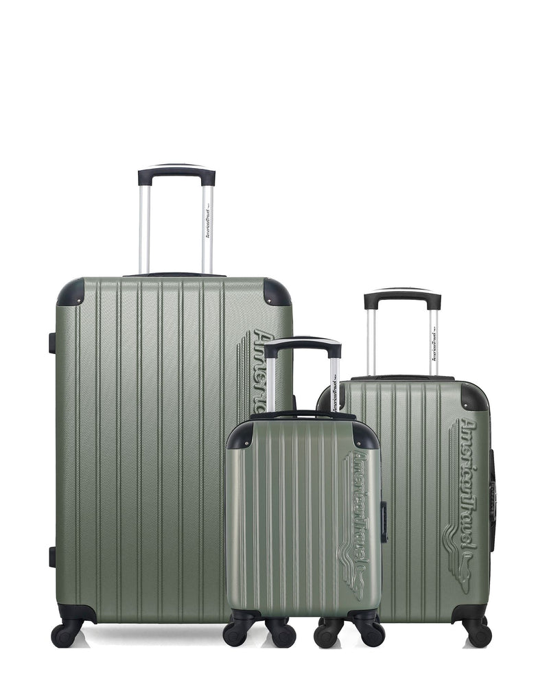 AMERICAN TRAVEL - LOT DE 3 - Valises grand format, cabine et cabine XXS BUDAPEST