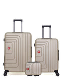 SWISS KOPPER – 3er-Pack – Großer Koffer, mittelgroßer Koffer und Kosmetikkoffer RUTI