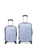 LPB LUGGAGE - 2er-Pack – Mittelgroßer Koffer und Handgepäck ELEONOR