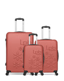 LPB LUGGAGE - 3er-Pack – Großer Koffer, mittelgroßer Koffer und Handgepäck ELEONOR