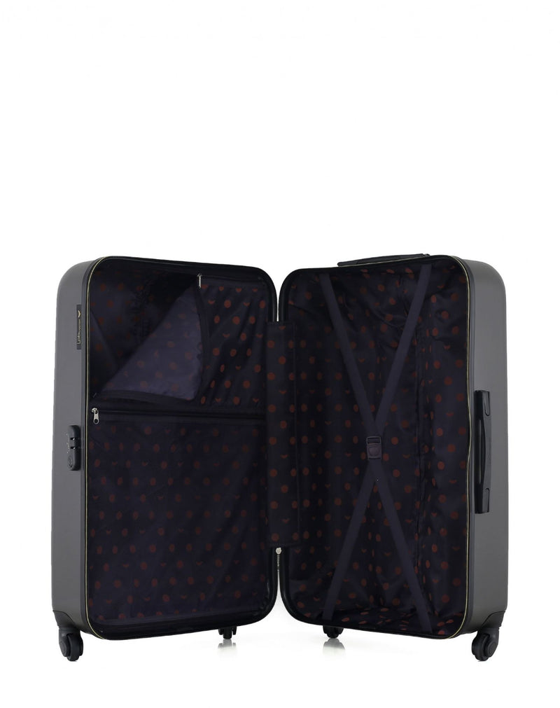 LPB LUGGAGE – 3er-Pack – Großer Koffer, mittelgroßer Koffer und Handgepäck XXX AGATA