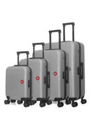 SPIEZ-M - 4-teiliges Hartschalen-Kofferset - Großes Format, Mittleres Format, Handgepäck S und Handgepäck XXS - SWISS KOPPER