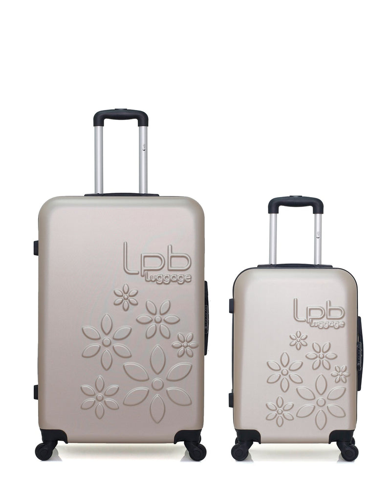 LPB LUGGAGE - 2er-Pack – Großer Koffer und Handgepäck ELEONOR