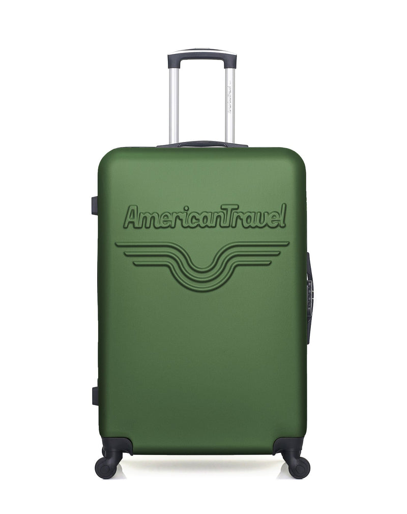 AMERICAN TRAVEL – 3er-Pack – Großer Koffer, Handgepäck und Kosmetikkoffer CHELSEA