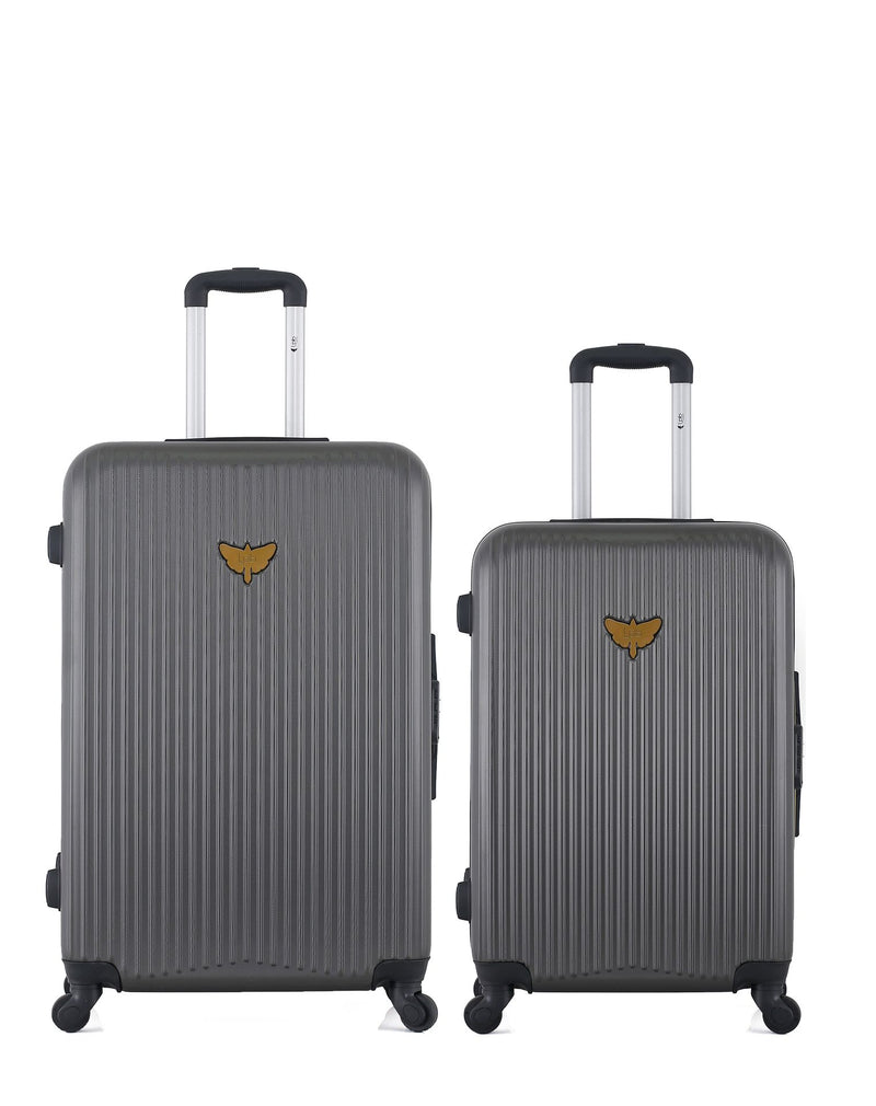 LPB LUGGAGE – 2er-Pack – Großer Koffer und mittelgroßer Koffer AGATA