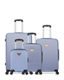 LPB LUGGAGE AGATA - 4-teiliges Gepäckset aus ABS (großes Format, mittleres Format, Handgepäck S und Handgepäck XXS)