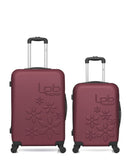 LPB LUGGAGE - 2er-Pack – Mittelgroßer Koffer und Handgepäck ELEONOR