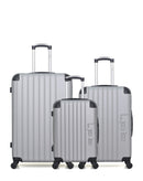 LPB LUGGAGE HAMBOURG - 3-teiliges Gepäckset aus ABS (großes Format, mittleres Format und Handgepäck S)