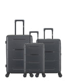 3er-Pack Hartschalenkoffer: Mittelgroßer Koffer, Handgepäck und Handgepäck XS CLEVELAND