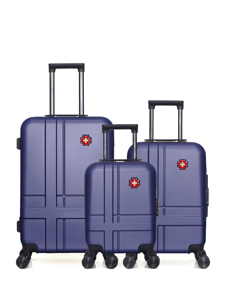 Dreier-Set – Mittelgroßer Koffer, Kabinenkoffer und Kabinenkoffer XXS USTER