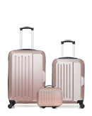 HERO - 3er-Pack – Mittelgroßer Koffer, Handgepäck und Kosmetikkoffer VESUVIO