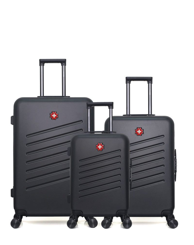 SWISS KOPPER - LOT DE 3 - Valises grand format, weekend et cabine ZURICH