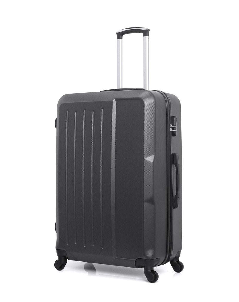 HERO – 3er-Pack – Großer Koffer, mittelgroßer Koffer und Kosmetikkoffer VESUVIO