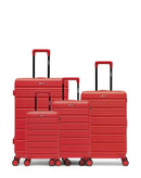 4er-Pack Hartschalenkoffer: Großer Koffer, mittelgroßer Koffer, Handgepäck und Handgepäck  XS LUGANO